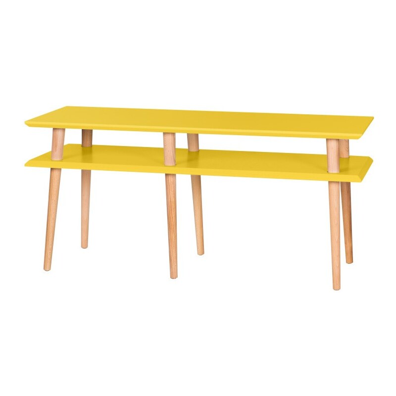 Žlutý konferenční stolek Ragaba Mugo, délka 119 cm