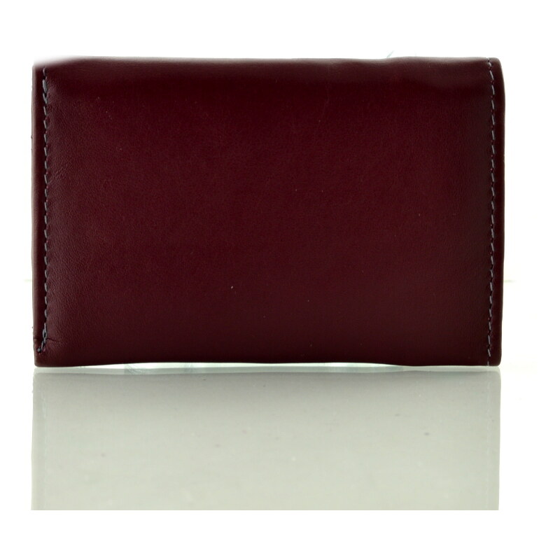 Arwel Kožená mini peněženka - rubín