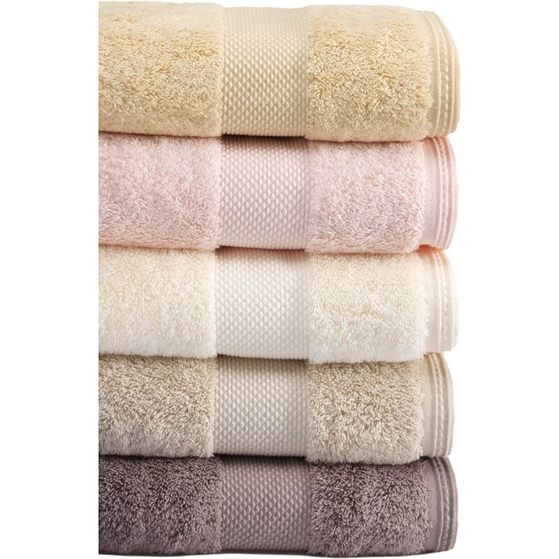 SOFT COTTON Soft Coton Luxusní osušky DELUXE 75x150cm, Růžová, 650 gr / m², Modal - 17% modal / 83% výběrová bavlna