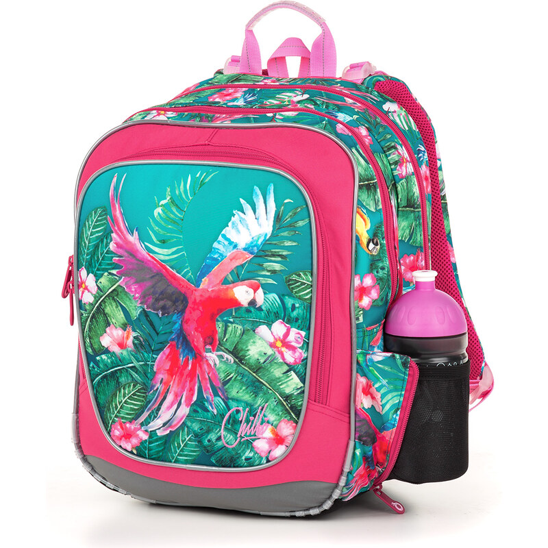 Školní batoh Topgal ENDY s papouškem Ara, vícebarevný