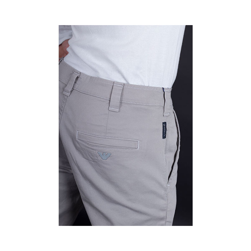 Elegantní šedé pánské kalhoty Armani Jeans 46