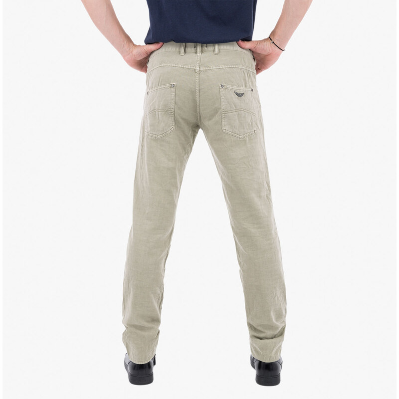 Značkové šedobéžové pánské rifle Armani Jeans 32