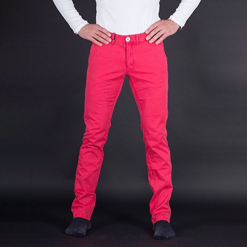 Nádherné pánské růžové kalhoty Armani Jeans 48