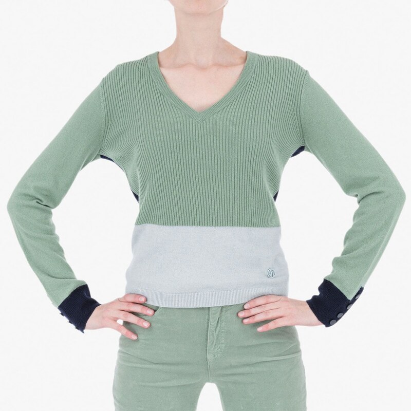Zelený svetr Armani Jeans S