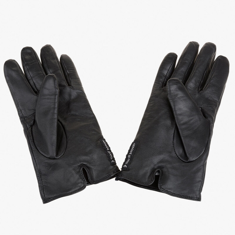 Černé rukavice Armani Jeans M