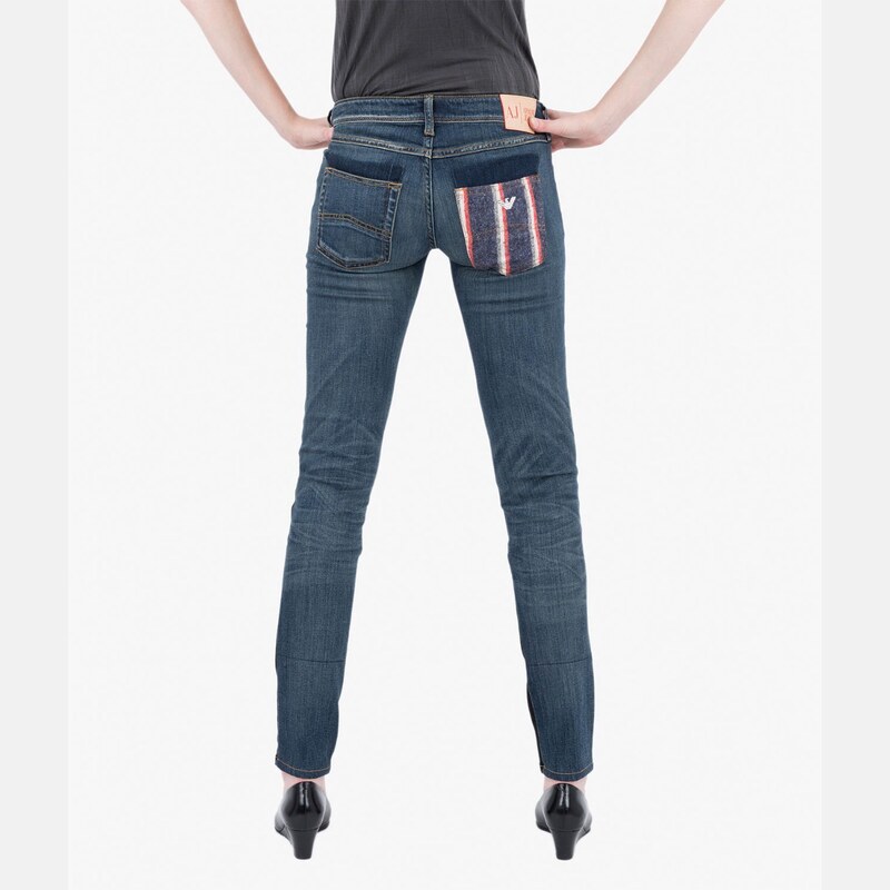 Černomodré džíny Armani Jeans 27