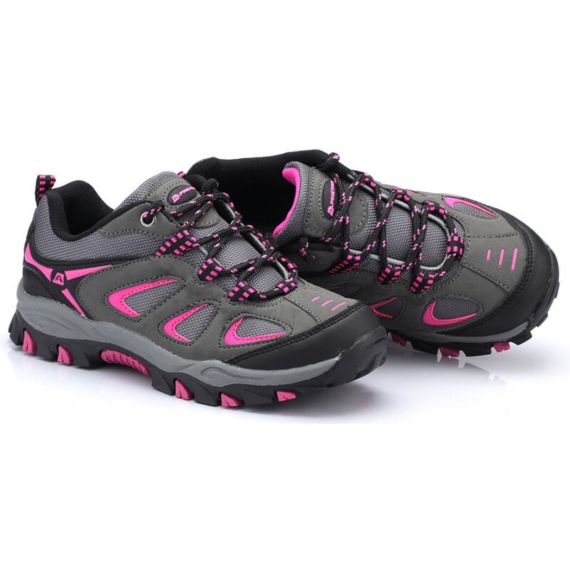 Dětské boty Alpine Pro HARTLEY - šedo-růžová 20419668