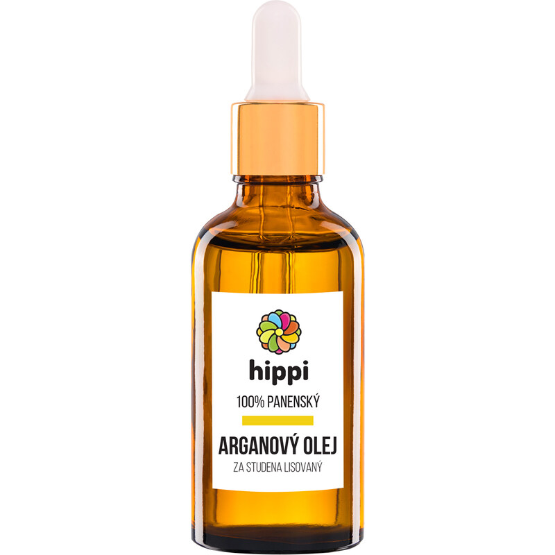 Hippi Organic - 100% panenský arganový olej na vlasy a pleť 50ml