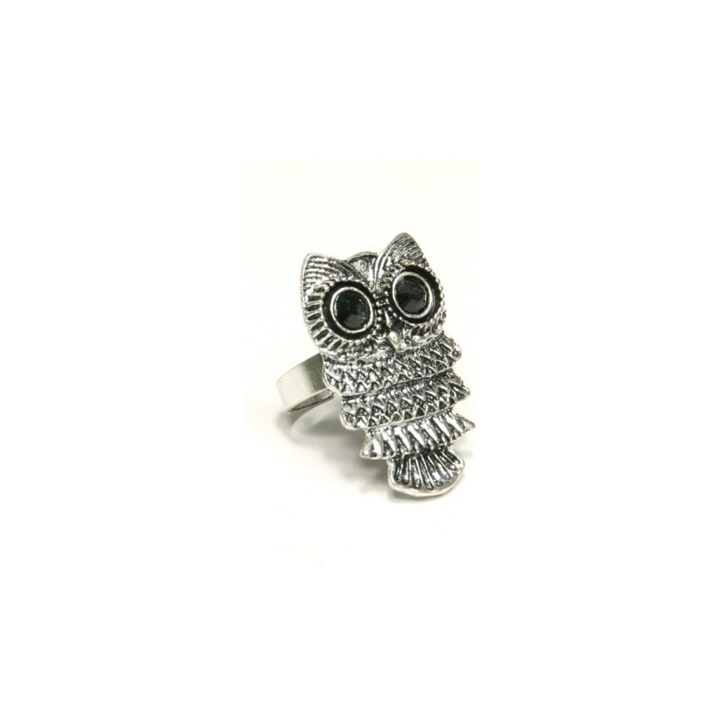 ZOYO Prsten sova - stříbrný odstín