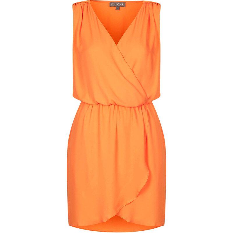 Topshop **Cross Front Wrap Dress by Love
