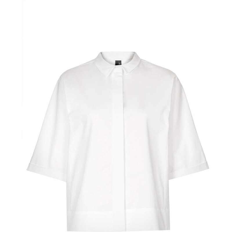 Topshop Cotton Contrast Shirt by Boutique