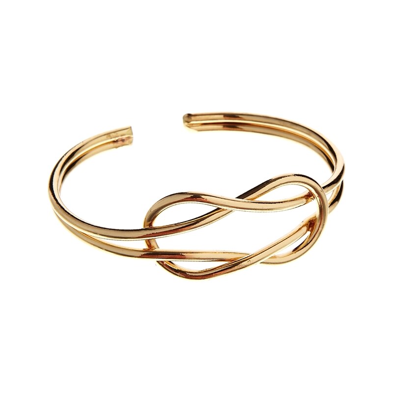 ASOS Double Infinity Cuff Bracelet - Gold