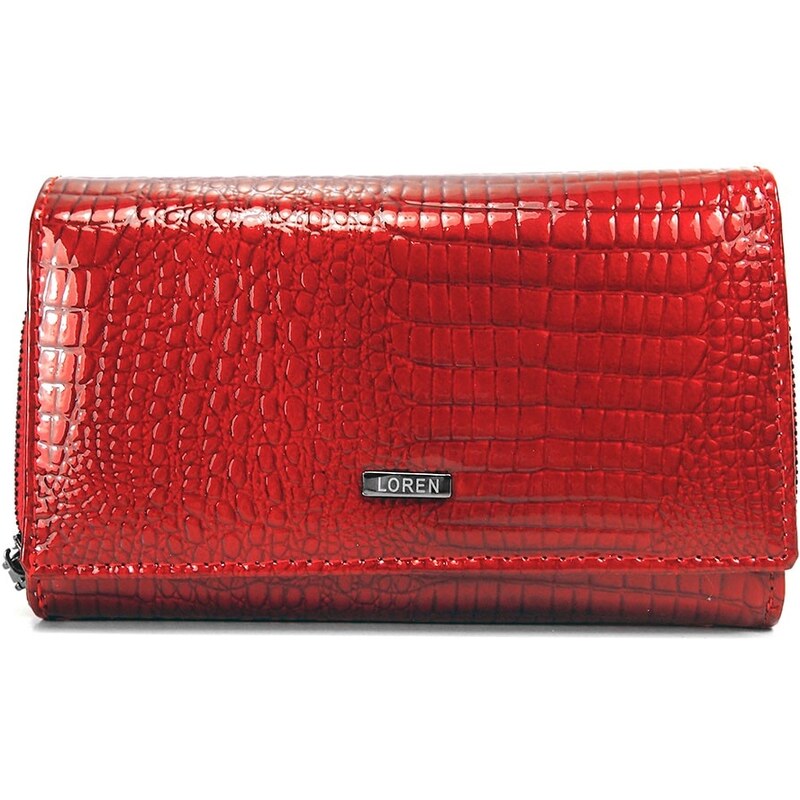 Dámská kožená peněženka Loren Stela - červená
