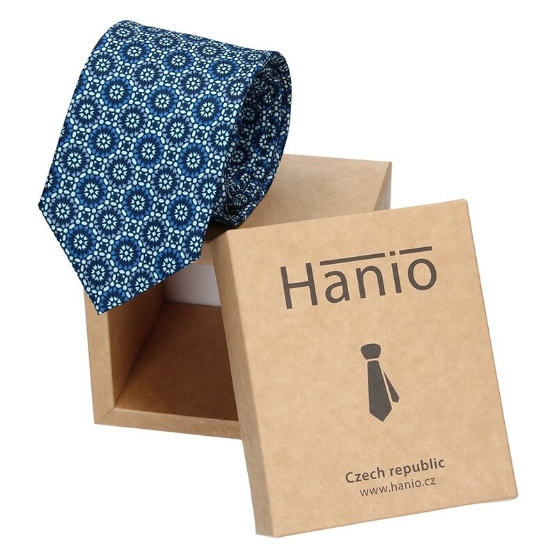 Pánská kravata Hanio Romulus - modrá