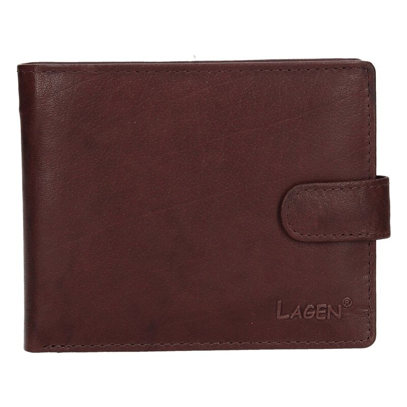 Pánská kožená peněženka Lagen Ivan - hnědá