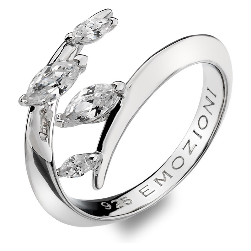 Stříbrný prsten Hot Diamonds Emozioni Alloro se zirkony ER023 58 mmStříbrný prsten Hot Diamonds Emozioni Alloro se zirkony ER023