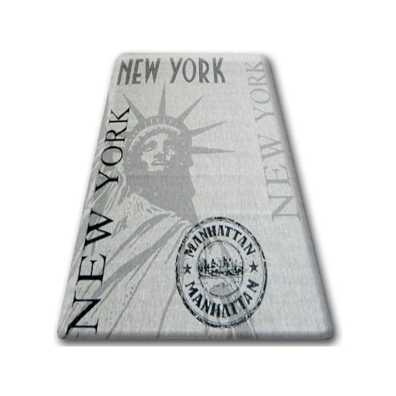 Kusový sisalový koberec New York šedý - šedá - GLAMI.cz