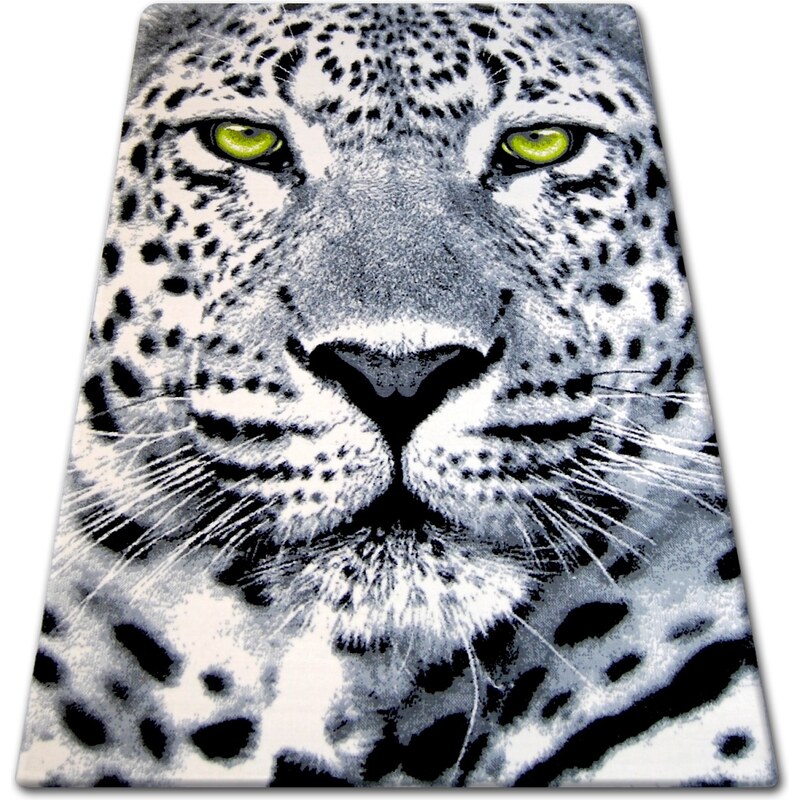 Kusový 3D koberec Flash Cheetah šedý - šedá