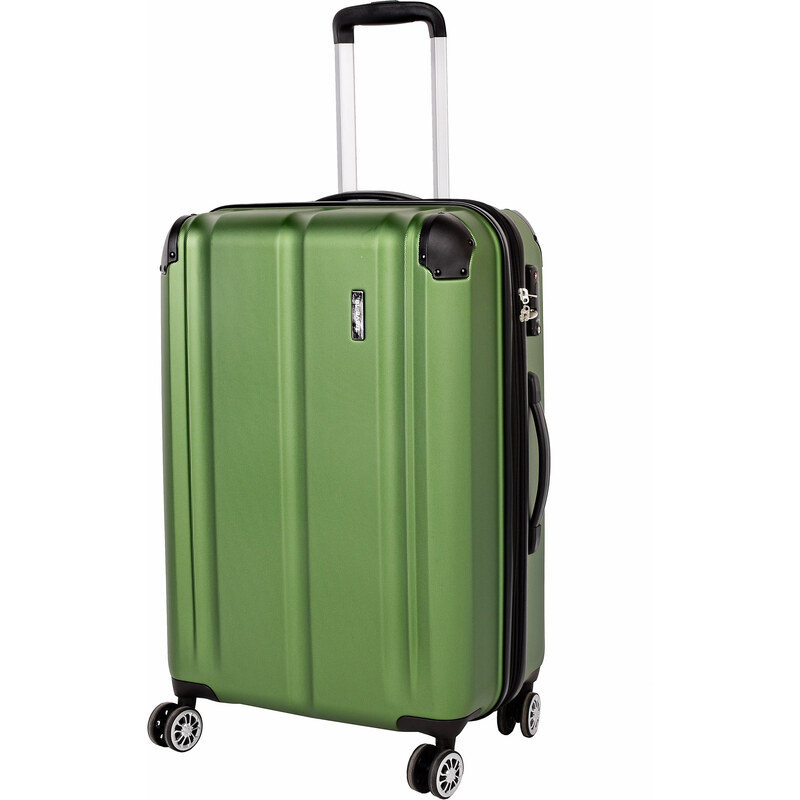 Střední skořepinový kufr Travelite City 4wGreen 24741931