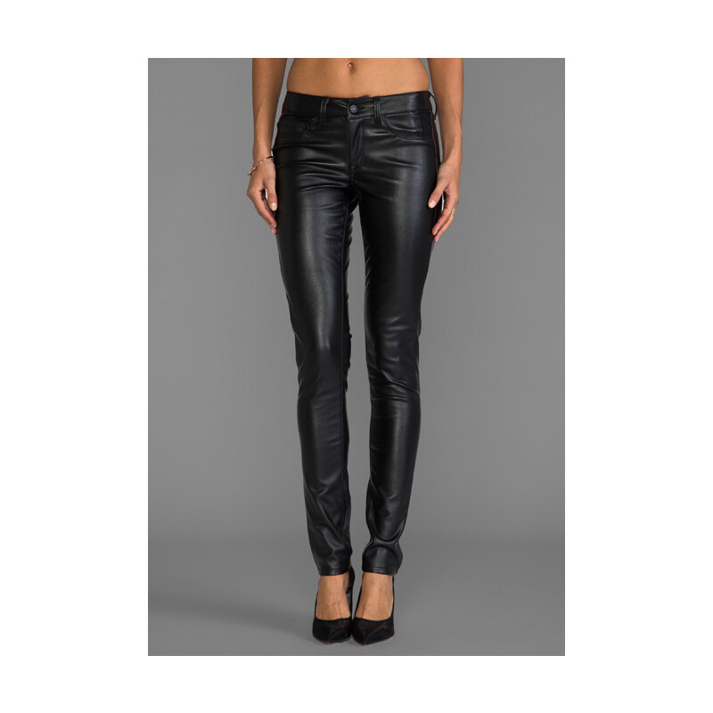 SOLD Design Lab Sterling Street Faux Leather Skinny in Black