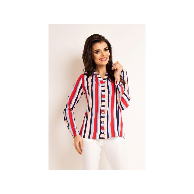 Dámská košile A 170 Lila Stripes - Awama 31206806