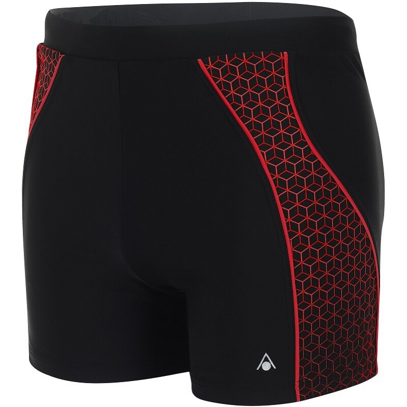 Plavecké šortky Aqua Sphere Onyx Aqua Fit Boxer Black/Red 30