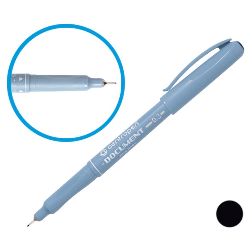 Černý dokumentní liner 0,3 mm popisovač 2631 Centropen