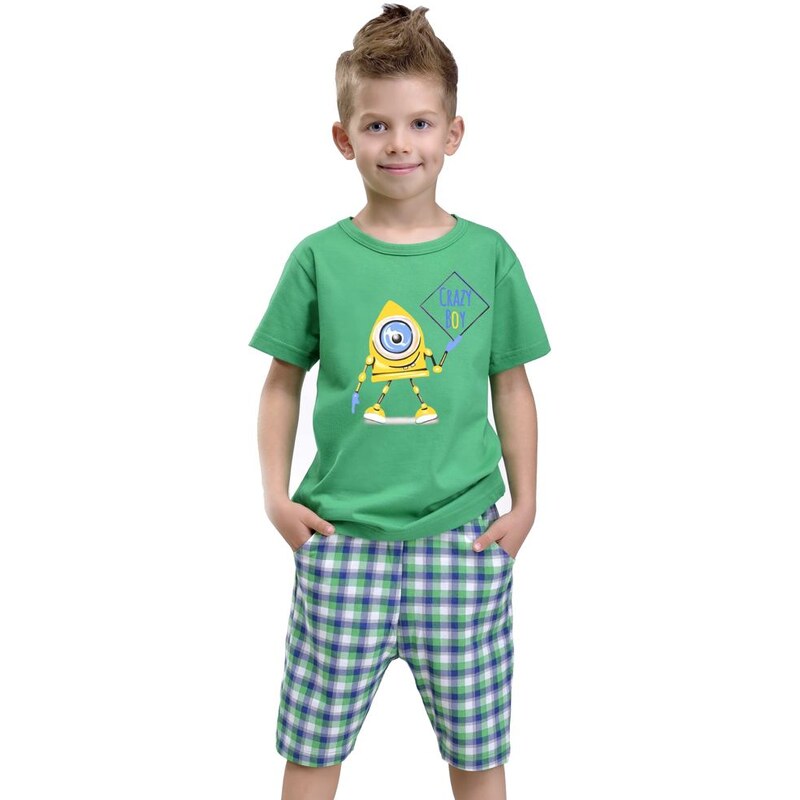 Taro Chlapecké pyžamo Julek zelené