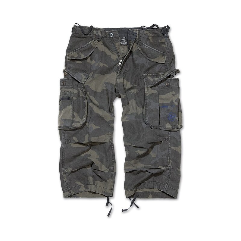 Brandit Kalhoty Industry Vintage 3/4 darkcamo S