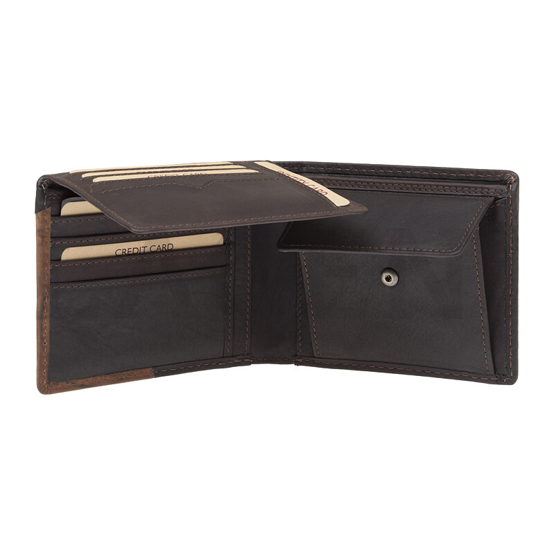 Pánská kožená peněženka Lagen 51148 Brown