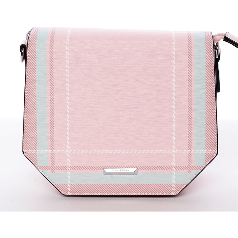 Silvia Rosa Pevná crossbody kabelka Casandra, růžová