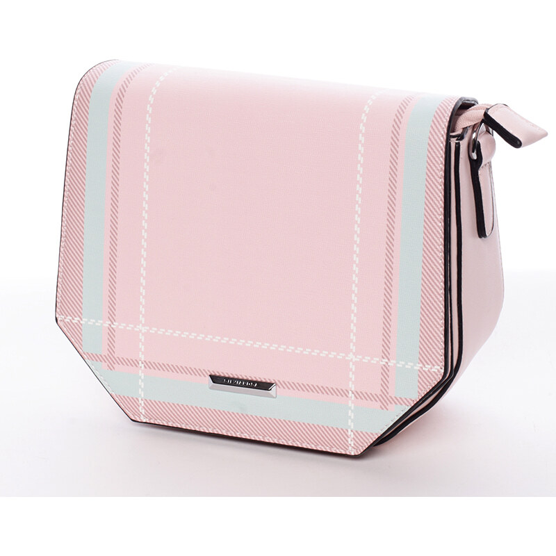 Silvia Rosa Pevná crossbody kabelka Casandra, růžová