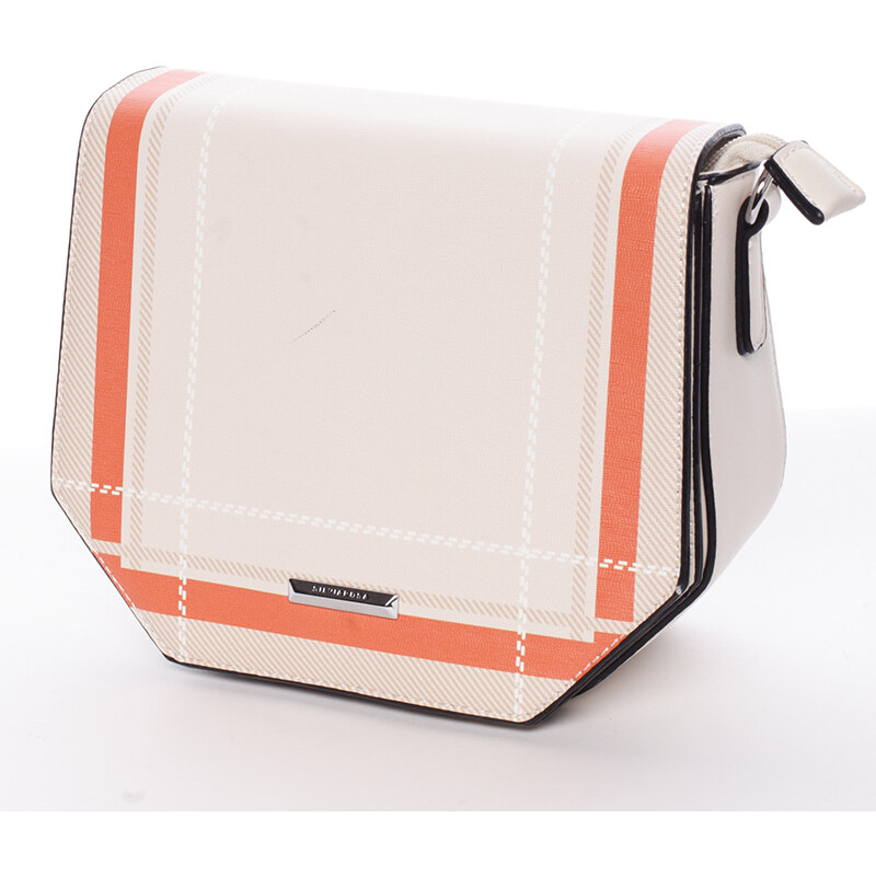 Silvia Rosa Pevná crossbody kabelka Casandra, béžová