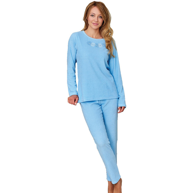 Regina Froté dámské pyžamo Květa modré