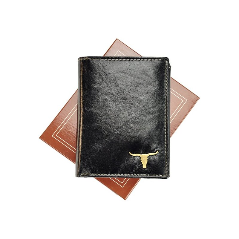 Pánská kožená peněženka Wild Buffalo (RM-04-BAW) + RFID černá | KabelkyproVas.cz