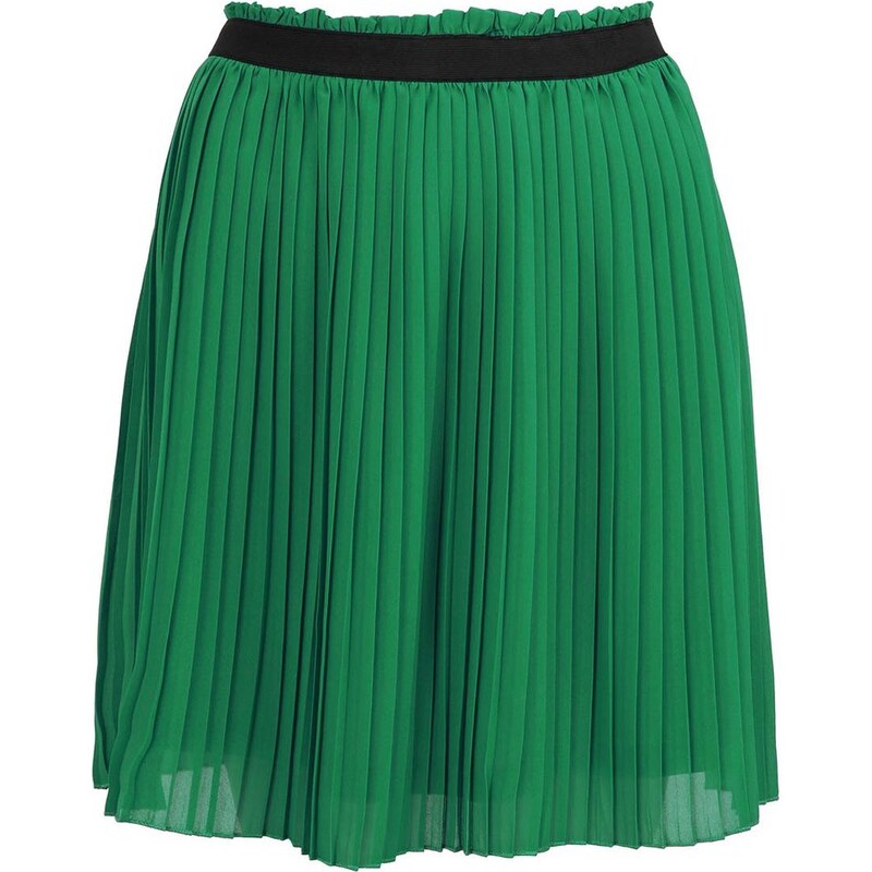 Zelená plisovaná sukně Lavand