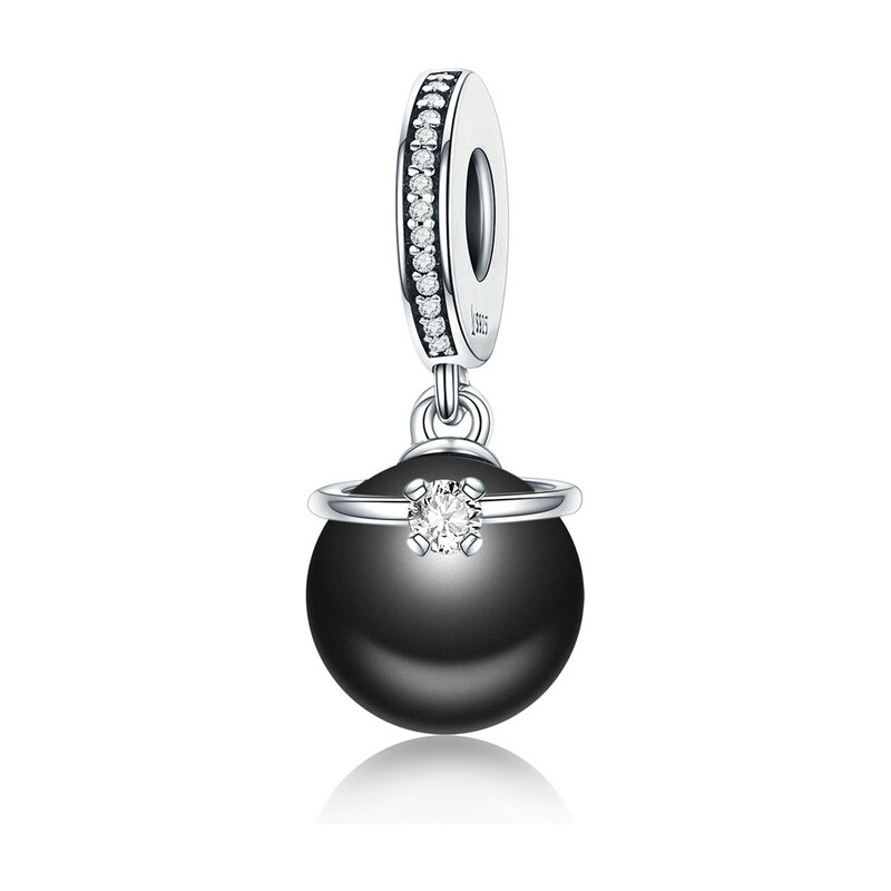 Royal Fashion přívěsek Černá perla prstenu SCC572