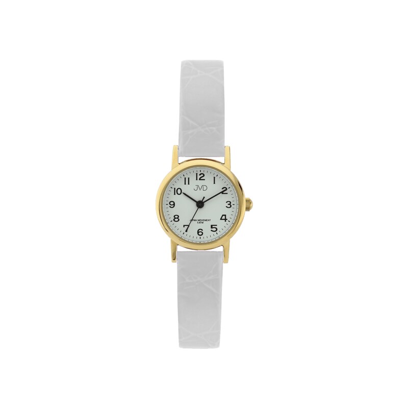 JVD Dámské společenské náramkové hodinky JVD steel J4010.6 na koženém 25122900