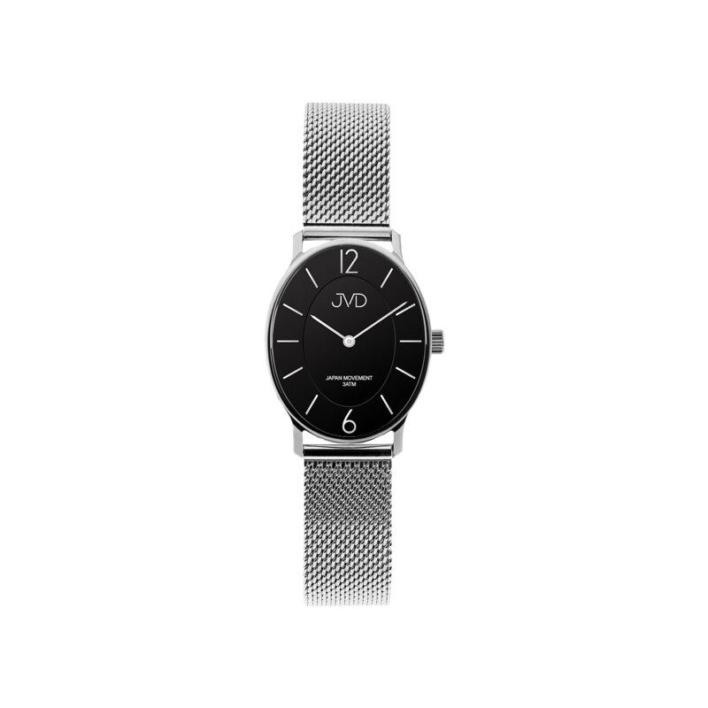 Dámské stříbrné oválné hodinky JVD J4163.4 25122902