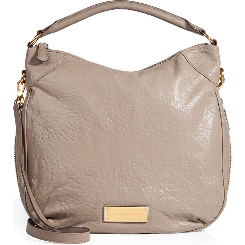 Marc by Marc Jacobs Leather Hobo in Warm Zinc