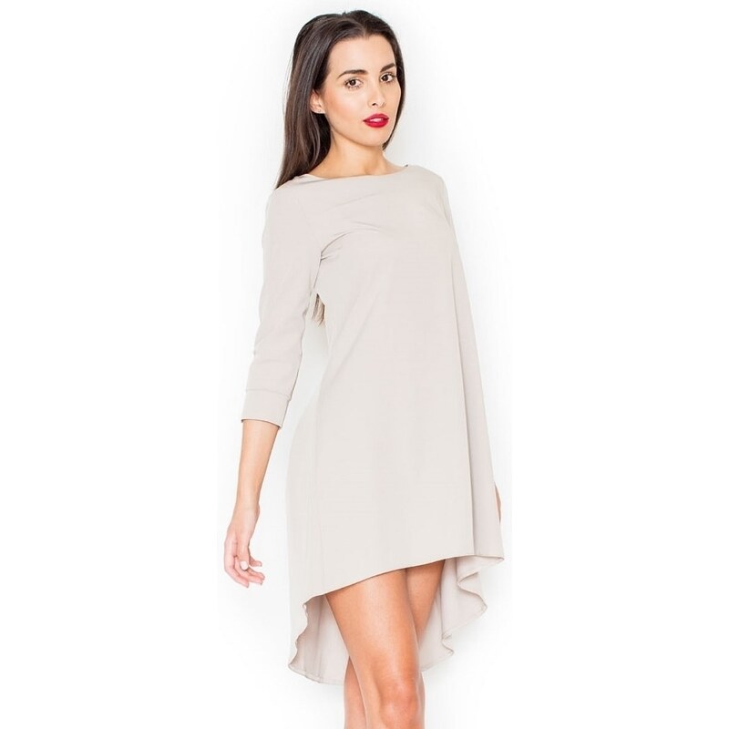 Dámské šaty KATRUS K141 beige 104922265
