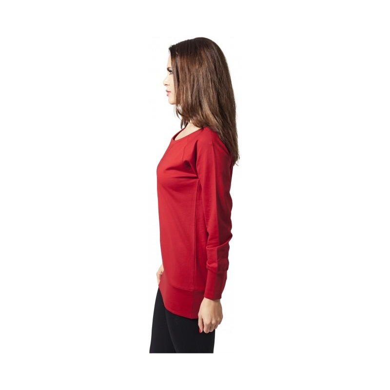 Urban Classics Ladies Wideneck Crewneck red