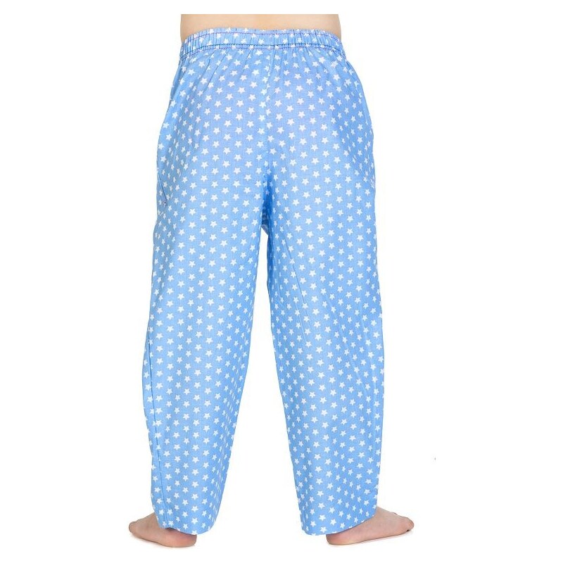 EMES Dětské kalhoty - světle modré s hvězdičkami