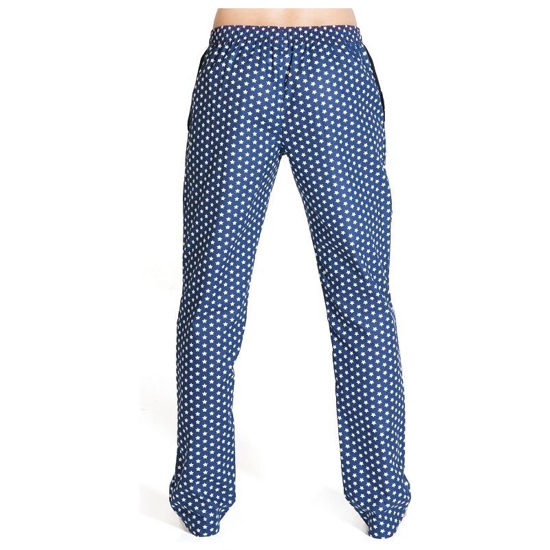 EMES Dámské kalhoty - tmavě modré s hvězdičkami