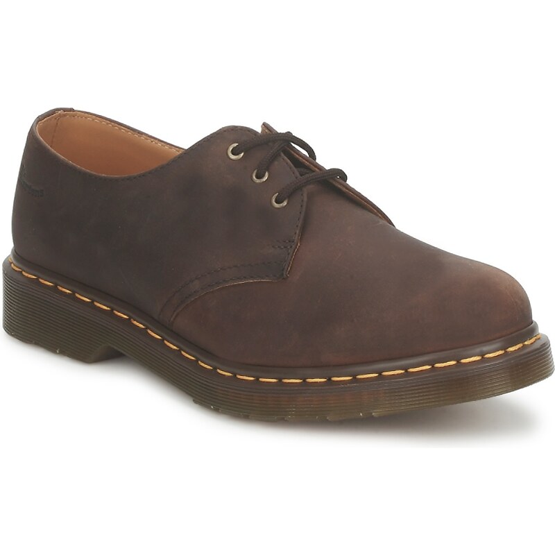Dr. Martens Šněrovací polobotky 1461 DARK BROWN CRAZY HORSE 86629271