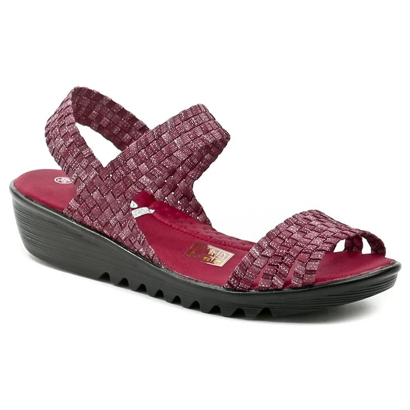 Rock Spring COASTER Met Bordo dámské gumičkové sandály