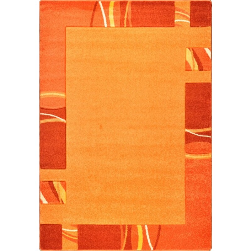 Jutex Moderní kusový koberec Nairobi 4585A | oranžový - GLAMI.cz