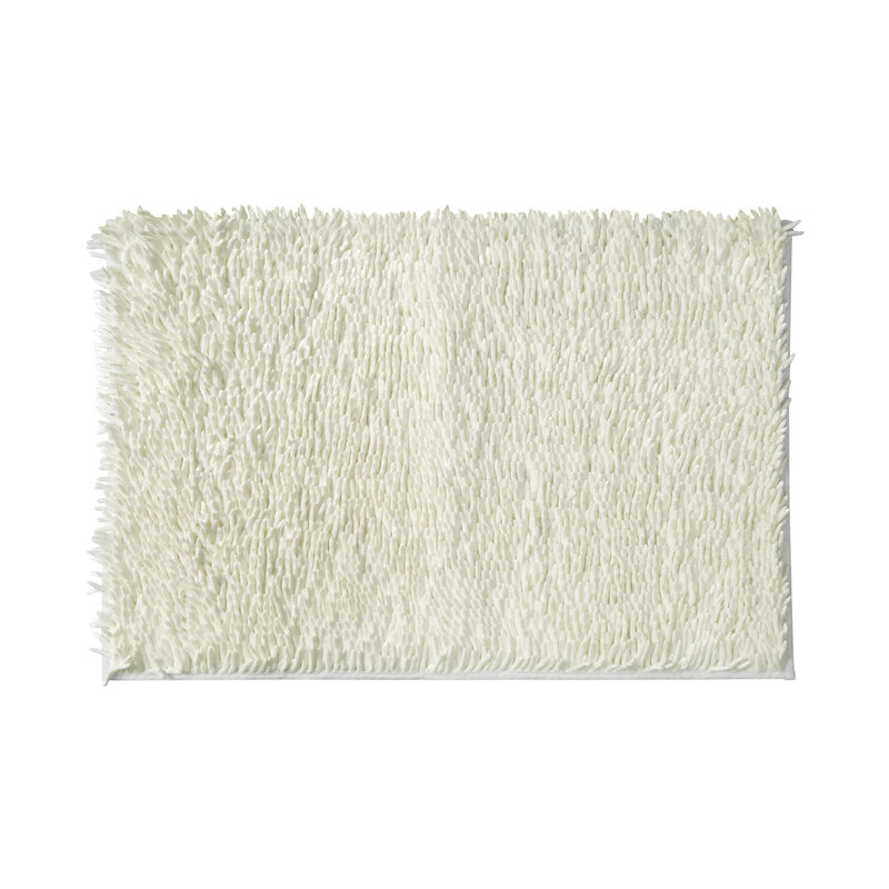 Koupelnová předložka SHAGGY, bílá, 50x70 cm, Mybesthome