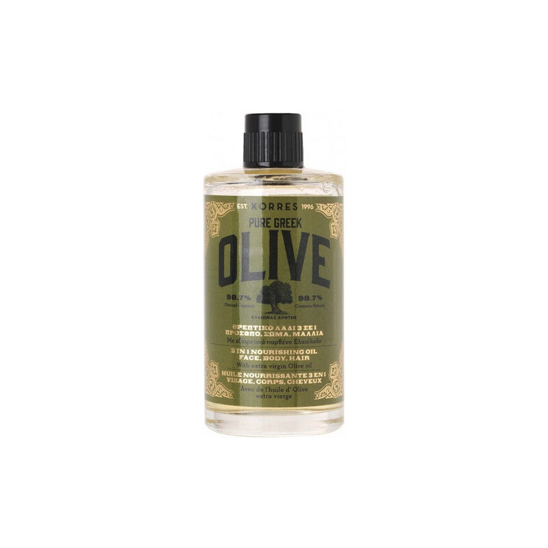 Korres Pure Greek Olive Nourishing Oil 3in1 For Face/Body/Hair 100ml