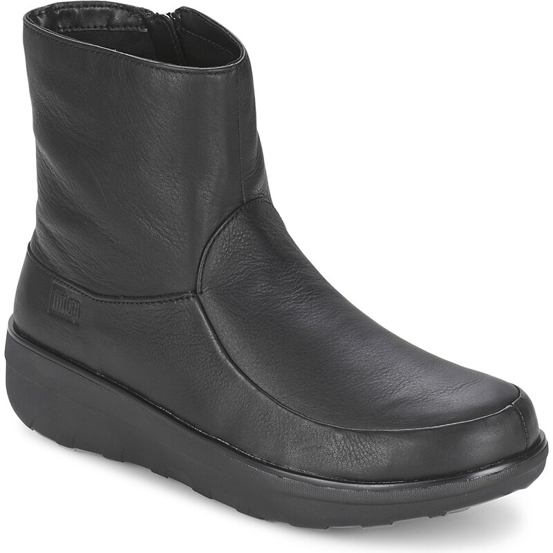 FitFlop Kotníkové kozačky LOAFF SHORTY ZIP BOOT
